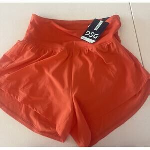 DSG Women High Rise Stride Shorts Lined Blue Gold Swirl Size XS